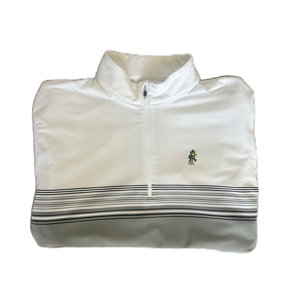 Antigua Other - Antigua Men's Bender 1/4-Zip Golf Performance Pullover W/ Duck, XL White/Gray
